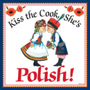 Polish Gift Tile: "Kiss Polish Cook"