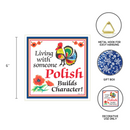 Ceramic Wall Plaque Polish Character