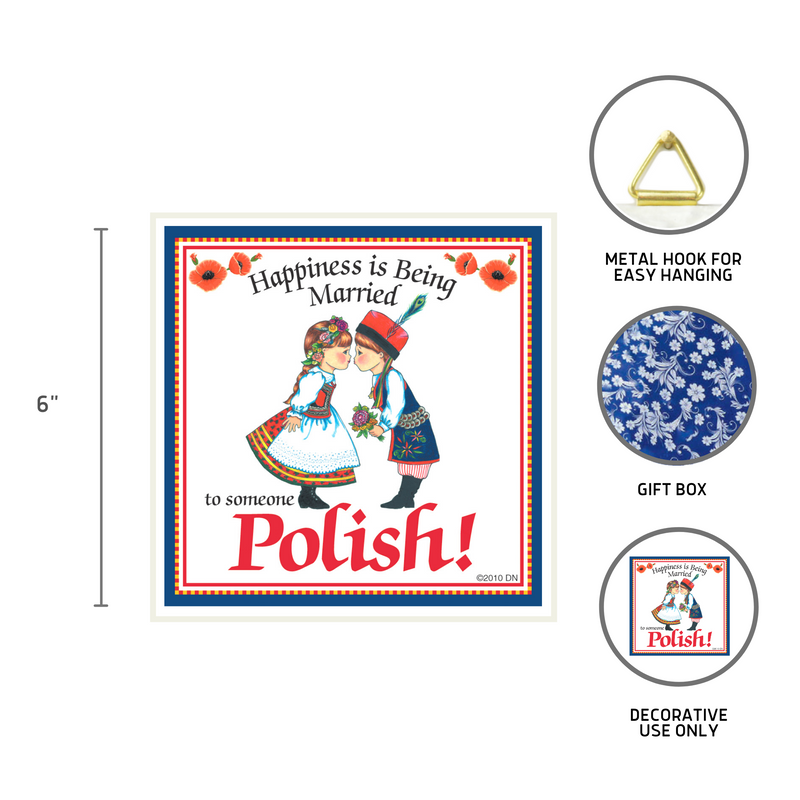 Polish Gift Tile: "Married to Polish"