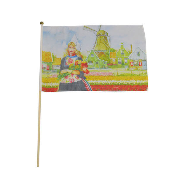 Tulip Girl Flags - Collectibles, Dutch, Flags-Dutch, Home & Garden, Tulips