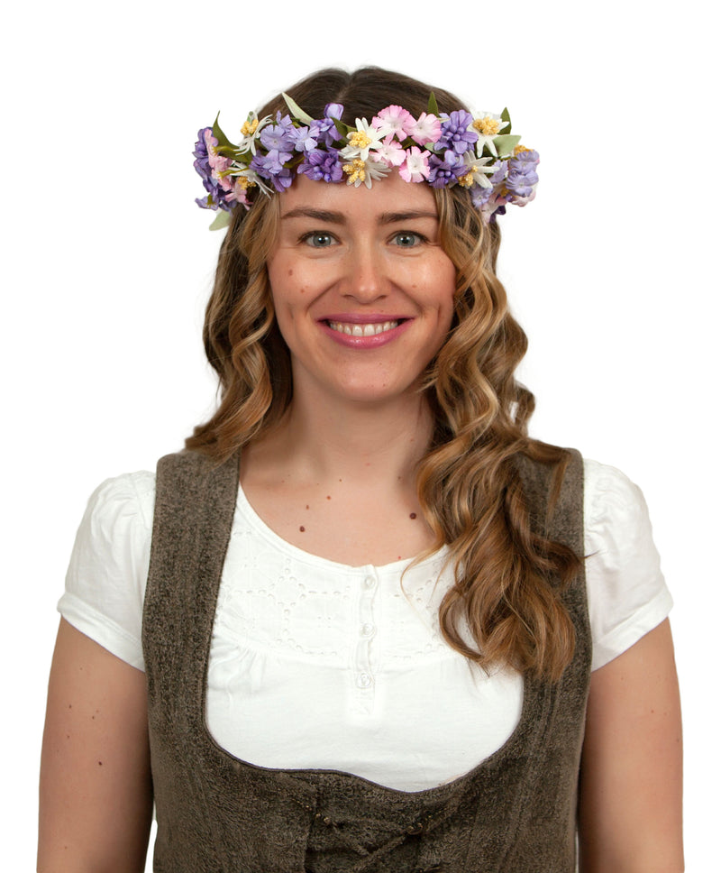 Oktoberfest Garland Mountain Edelweiss - Edelweiss, Garlands, German, Hats, Hats-Headband, New Products, NP Upload, Under $10, Yr-2016