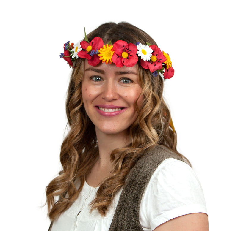 Oktoberfest Garland Poppy Harvest - Edelweiss, Garlands, German, Hats, Hats-Headband, New Products, NP Upload, Under $10, Yr-2016