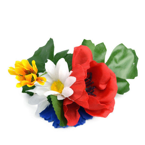 Oktoberfest Harvest Flowers Hair Clip - Apparel-Costumes, Below $10, Edelweiss, Garlands, German, Germany, Hats, Hats-Hair Accessories, Hats-Hair Clip, Hats-Kids, Hats-Party, Home & Garden, Top-GRMN-B - 2 - 3