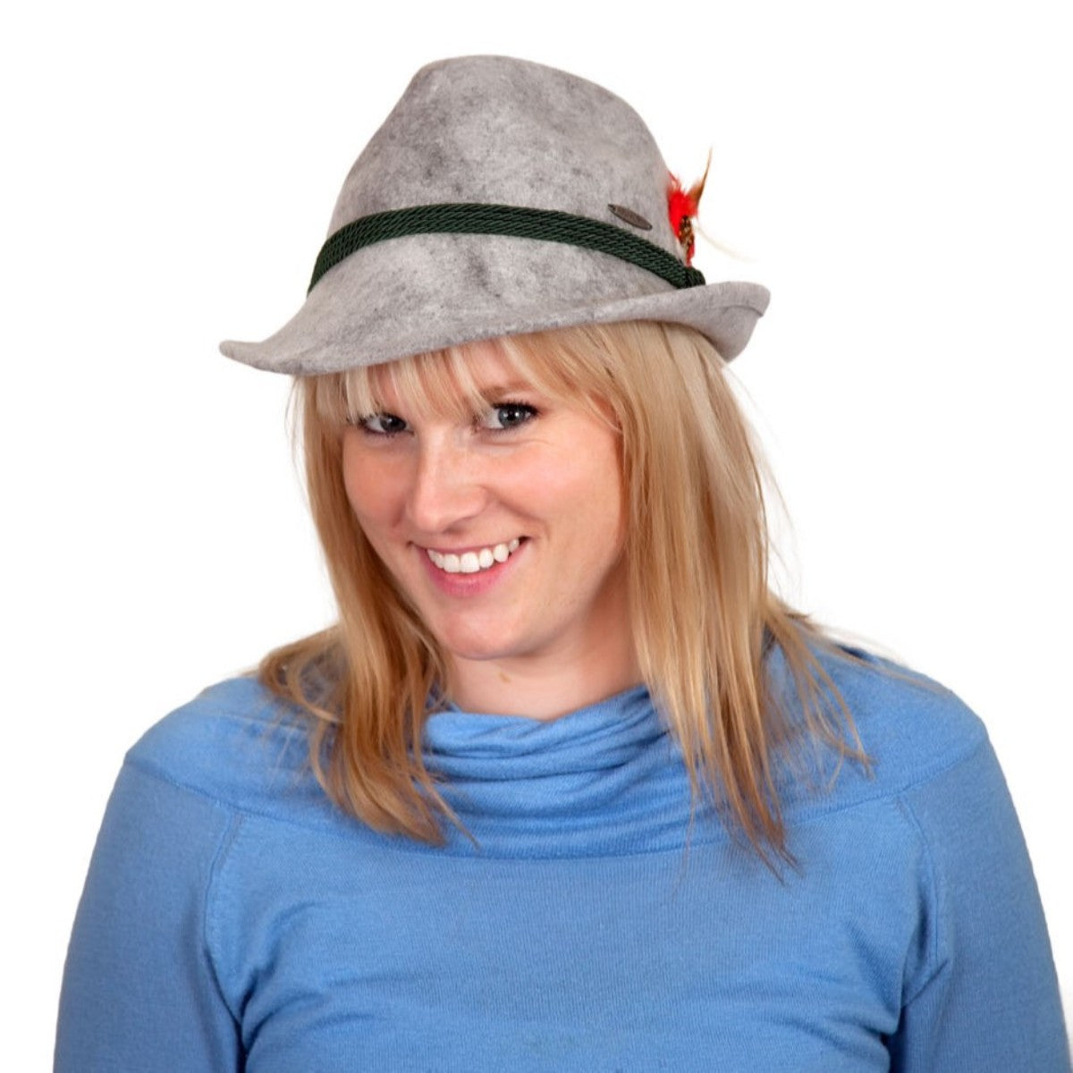 Gray German Alpine Style Hat Fit for Oktoberfest Festival display picture 1
