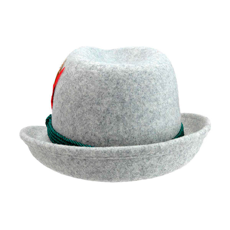 Chapeau Bavarois gris avec plume Chapeau Bavarois gris avec plume