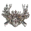 German Hunting Hat Pin with Stag & Rifles