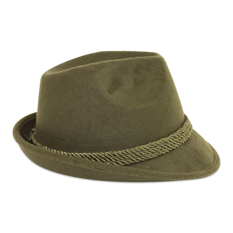 Deluxe Green German Fedora Hat