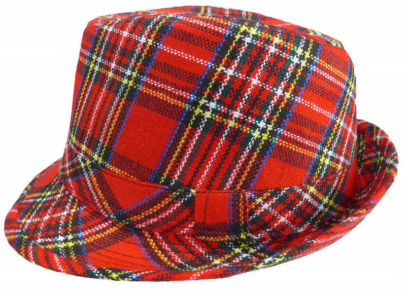 Scottish Fedora Hat - Apparel-Costumes, Felt, Hats, Hats-Fedora, Hats-Felt Fedora, Hats-Kids, Hats-Party, Oktoberfest, Scottish