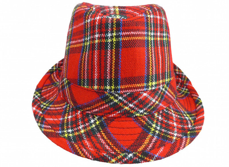 Scottish Fedora Hat - Apparel-Costumes, Felt, Hats, Hats-Fedora, Hats-Felt Fedora, Hats-Kids, Hats-Party, Oktoberfest, Scottish - 2 - 3 - 4