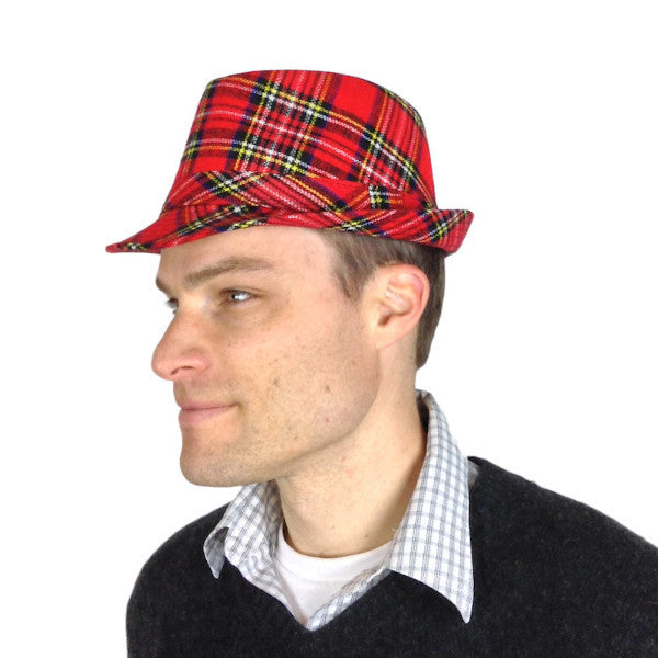 Scottish Fedora Hat - Apparel-Costumes, Felt, Hats, Hats-Fedora, Hats-Felt Fedora, Hats-Kids, Hats-Party, Oktoberfest, Scottish - 2