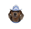 Bavarian Oktoberfest Mini Hat - Apparel-Costumes, Apparel-Dogs, Bavarian Blue White Checkers, Bayern, Felt, German, Germany, Hats, Hats-Hair Accessories, Hats-Hair Clip, Hats-Kids, Hats-Mini, Hats-Party, Miniatures, Oktoberfest, Top-GRMN-B - 2 - 3 - 4
