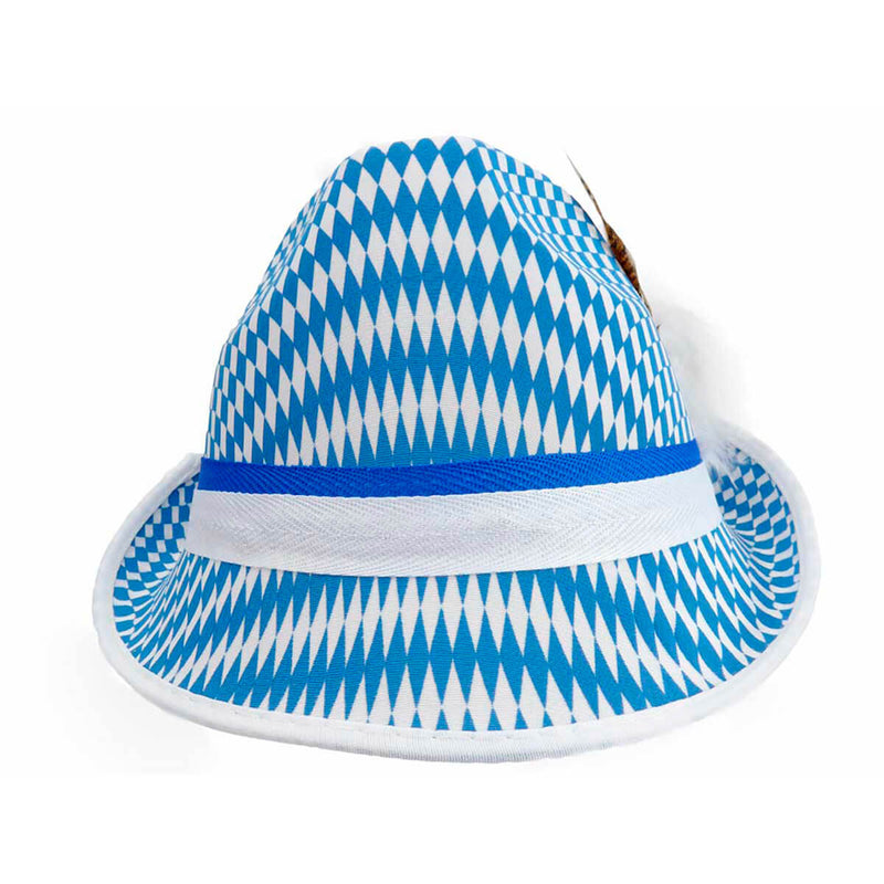 Bavarian Checkered Fedora Oktoberfest Hat