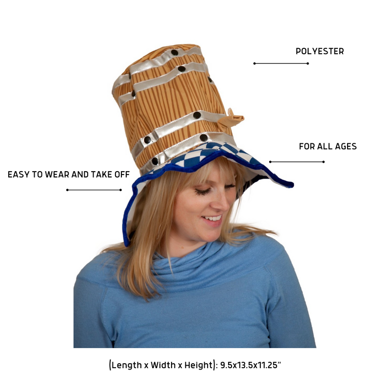 Oktoberfest Costume Beer Barrel Hat