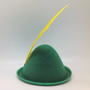 Oktoberfest  inchesPeter Pan inches Party Hat Green with Yellow Feather - Apparel-Costumes, felt, German, Germany, Hats, Hats-Kids, Hats-Party, L, Medium, Oktoberfest, Size, Small, Top-GRMN-B - 2 - 3 - 4