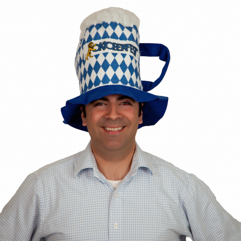 Beer Stein Shaped Oktoberfest Party Hat