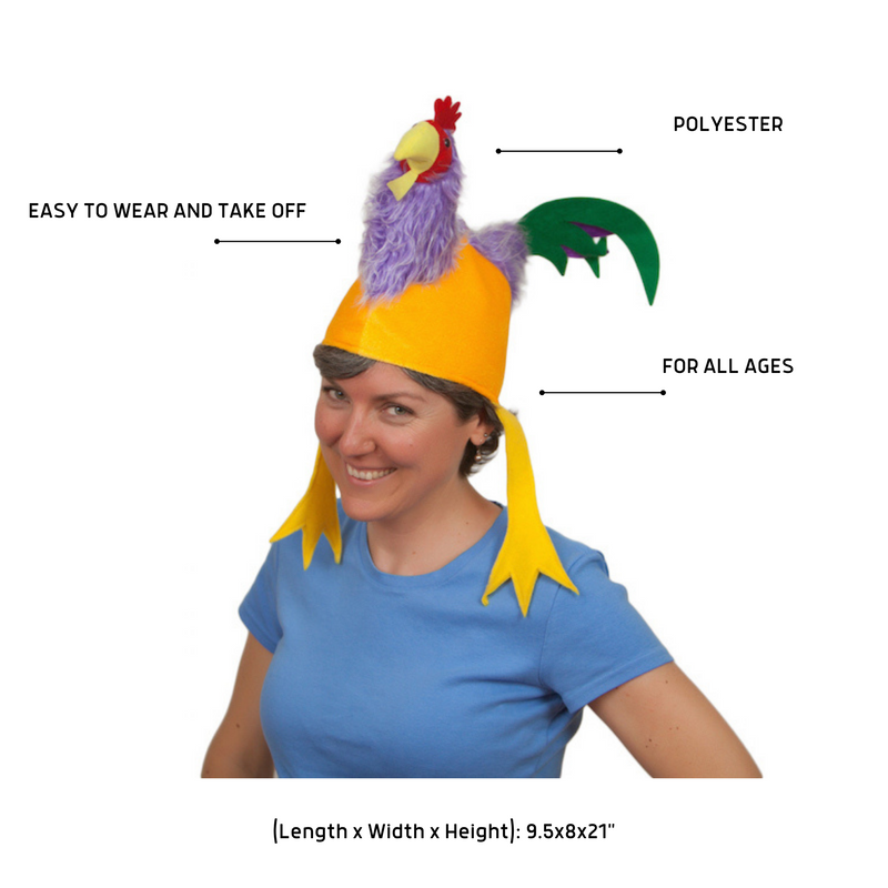 Oktoberfest Colorful Rooster Costume Hat