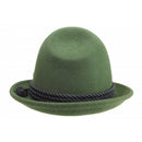 German Bavarian Style 100% Wool Green Hat