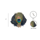 Oktoberfest German Hat Pin Deluxe Peacock & Blue Hat Feathers