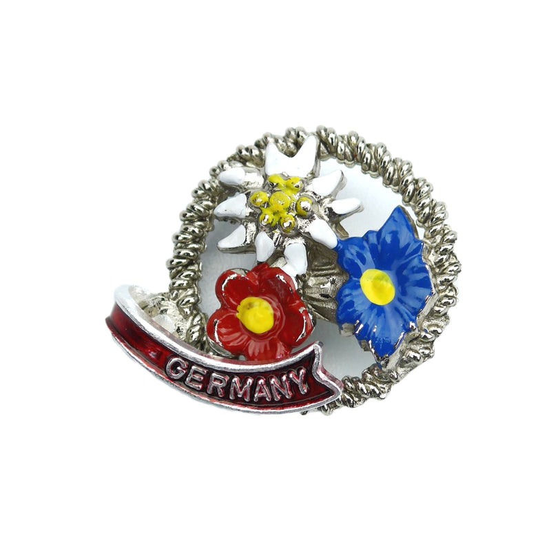 Alpine Edelweiss Flowers German Hat Pin