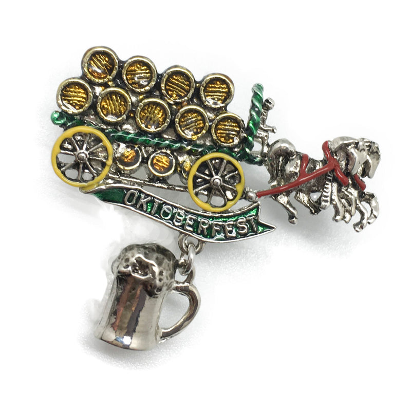 Oktoberfest Beer Wagon Hat Pin with Oktoberfest