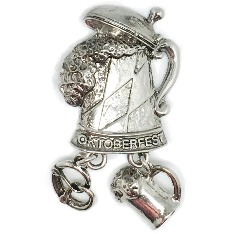 German Oktoberfest Beer Stein Hat Pin with Oktoberfest