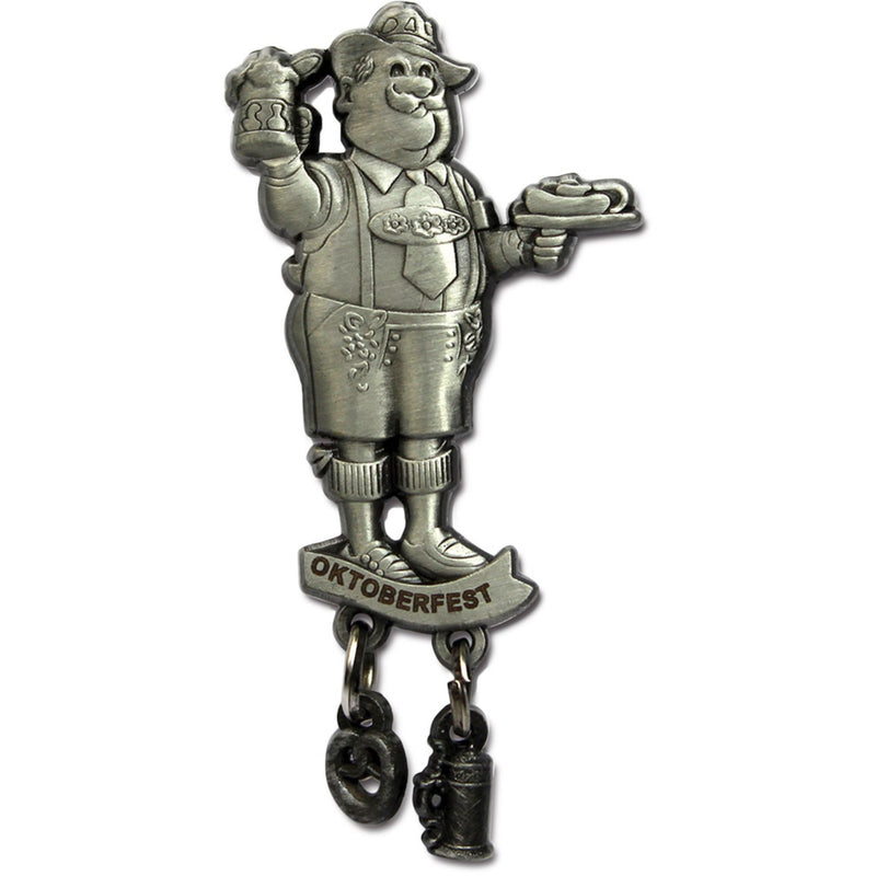 Metal Oktoberfest Man Hat Pin for German Hat