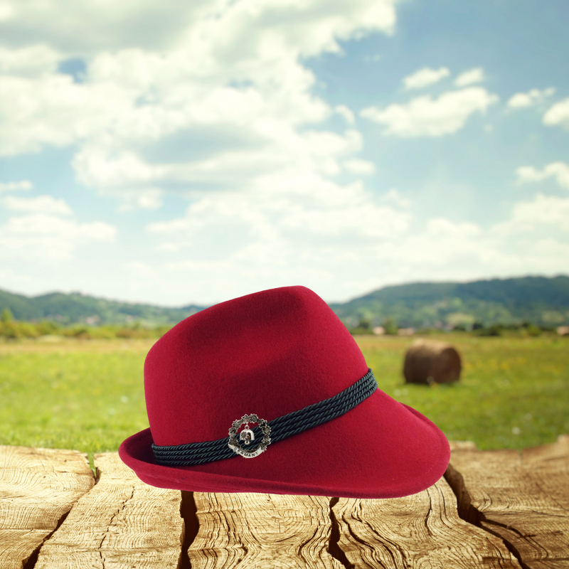 German Hunting Hat Pin with Cow Bell