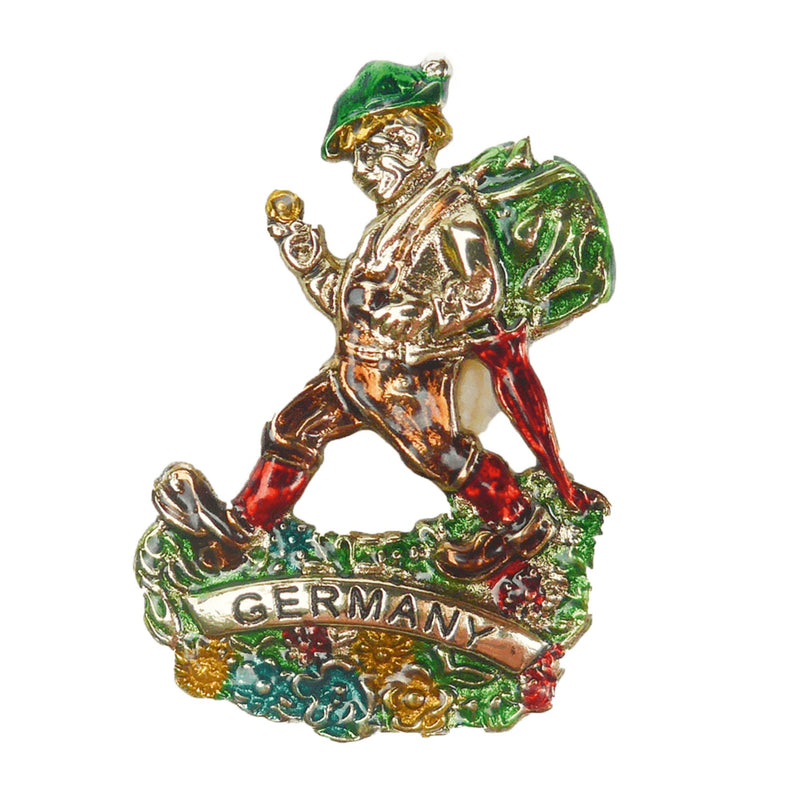 German Hunting Hat Pin with Hiker