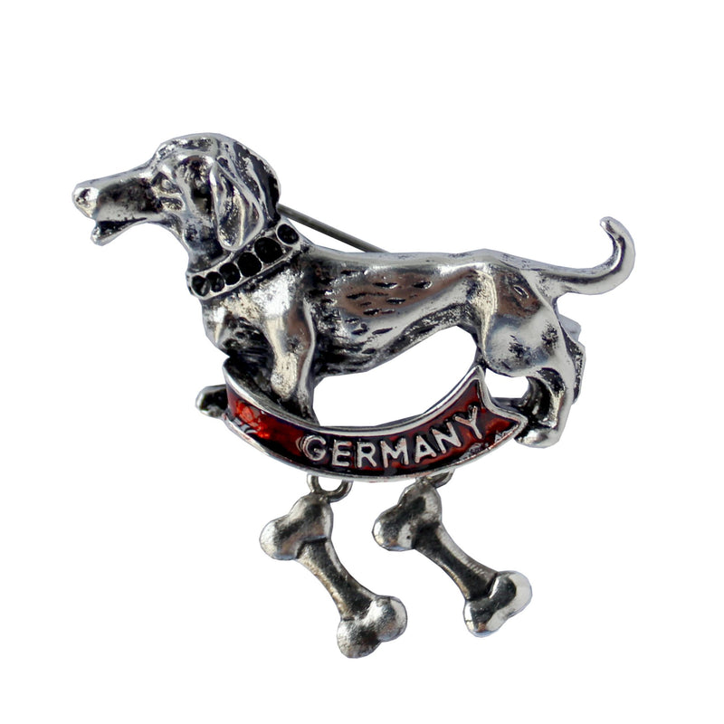 Oktoberfest German Hat Pin Metal Dachshund Dog Germany Banner