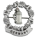 Medallion Beer Stein with Germany Hat Pin for German Hat
