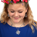 German Edelweiss Necklace - Apparel-Costumes, Edelweiss, German, Germany, Jewelry, Top-GRMN-A - 2