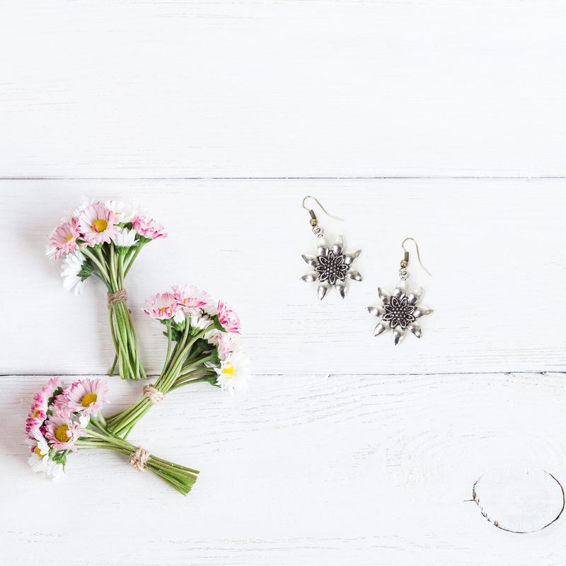 German Edelweiss Earrings