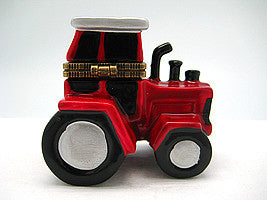 Red and White Tractor Jewelry Boxes - Collectibles, Figurines, General Gift, Hinge Boxes, Hinge Boxes-General, Home & Garden, Jewelry Holders, Kids, PS-Party Favors, Toys - 2 - 3 - 4