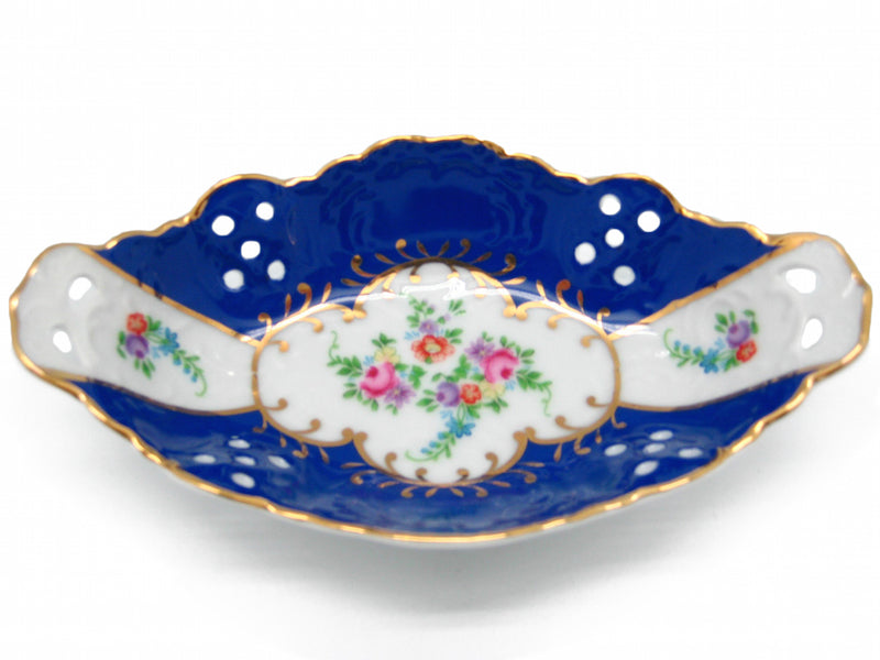 Victorian Antique Dish Jewelry Box Royal Blue - OktoberfestHaus.com