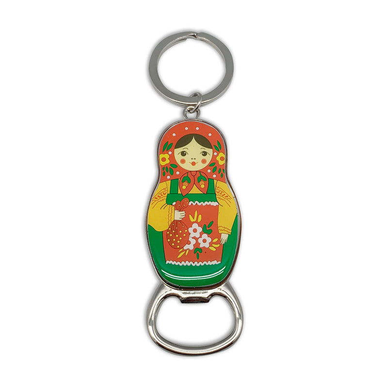 Russian Doll Bottle Opener Keychain
