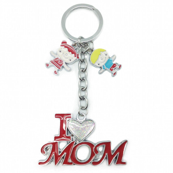 Mom Gift Key Chain  inchesI Love Mom inches - Apparel & Accessories, Collectibles, CT-100, General Gift, Key Chains, Mom, PS-Party Favors, Toys