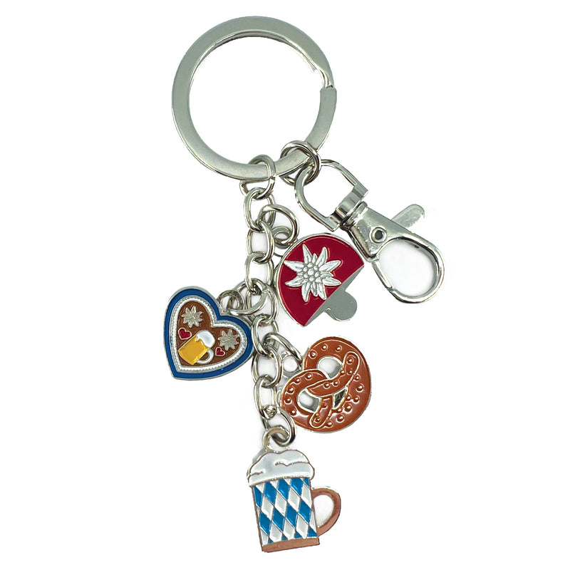 German Charms Metal Keychain Oktoberfest Party Gift Idea