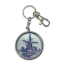 Windmill Metal Round Pill Box Keychain