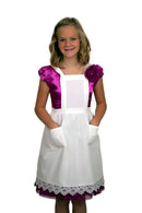Deluxe Girls Victorian Lace Costume Full Apron White Ages 8-16 - $10 - $20, Apparel-Costumes, CT-700, Ecru, General Gift, lace, Top-GNRL-A, victorian, White