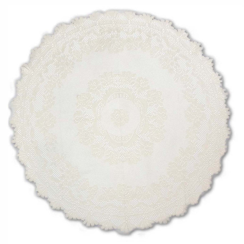 Oktoberfest Alpine Linen Round Ecru Rose Table