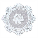 Oktoberfest Alpine Rose Round White Table Linen