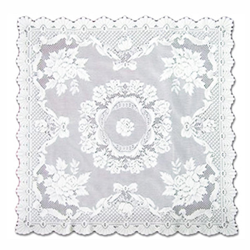 Oktoberfest Alpine Rose Rectangular White Table Linen