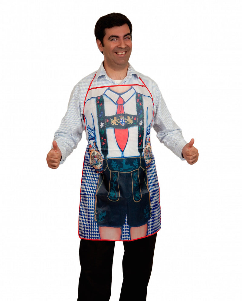 Bavarian Waiter Oktoberfest Apron - Apparel- Costumes - German - Mens, Apparel-Costumes, Below $10, German, Germany, Oktoberfest, Top-GRMN-B