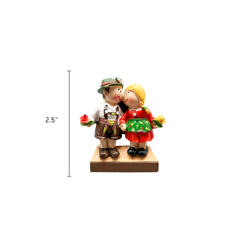 German Couple Refrigerator Magnet