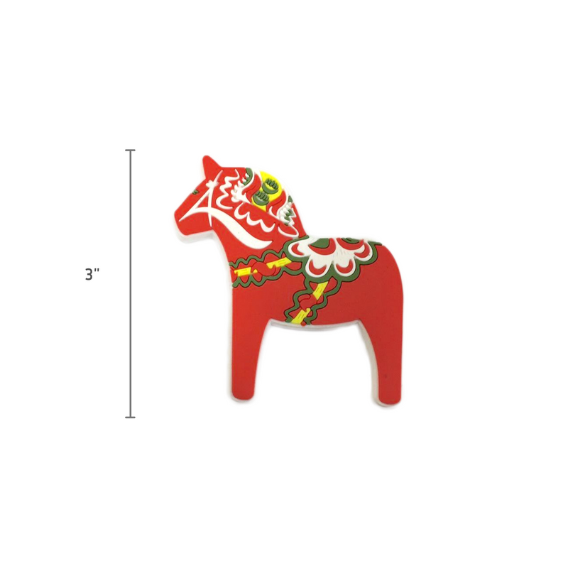 Red Dala Horse Swedish Kitchen Magnet