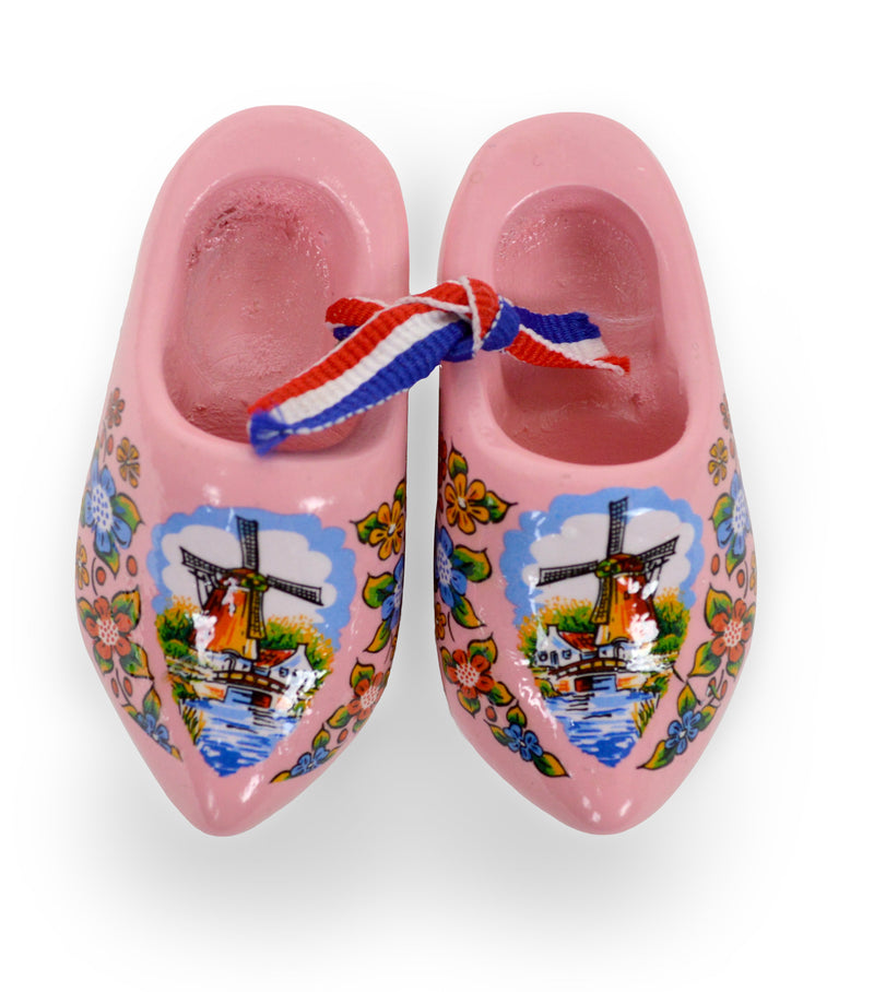 Pink Windmill Wooden Shoes Magnet - Collectibles, CT-600, Dutch, Home & Garden, Kitchen Magnets, Magnets-Refrigerator, New Products, NP Upload, PS-Party Favors, PS-Party Favors Dutch, Top-DTCH-B, Under $10, Wooden Shoes, Yr-2015, Yr-2016