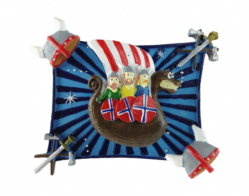 Novelty Viking Souvenir Magnet - Below $10, Collectibles, Home & Garden, Kitchen Magnets, Magnets-Refrigerator, Norwegian, PS-Party Favors, Scandinavian, Viking