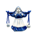 Ceramic Milkmaid Dutch Delft Blue Fridge Magnet