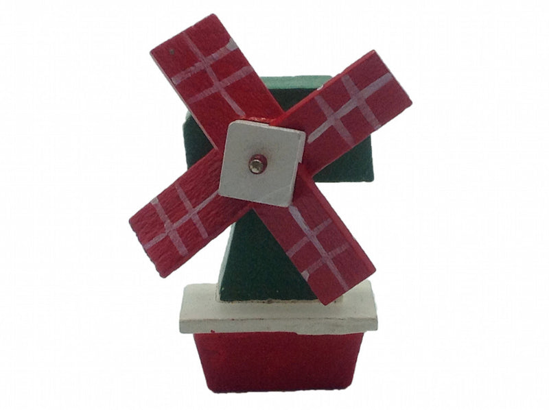 Wooden Windmill Magnet Holland - Blue, Collectibles, Color, Decorations, Dutch, Green, Home & Garden, Kitchen Magnets, Magnets-Dutch, Magnets-Refrigerator, Natural, PS-Party Favors, PS-Party Favors Dutch, Red, Windmills, wood - 2