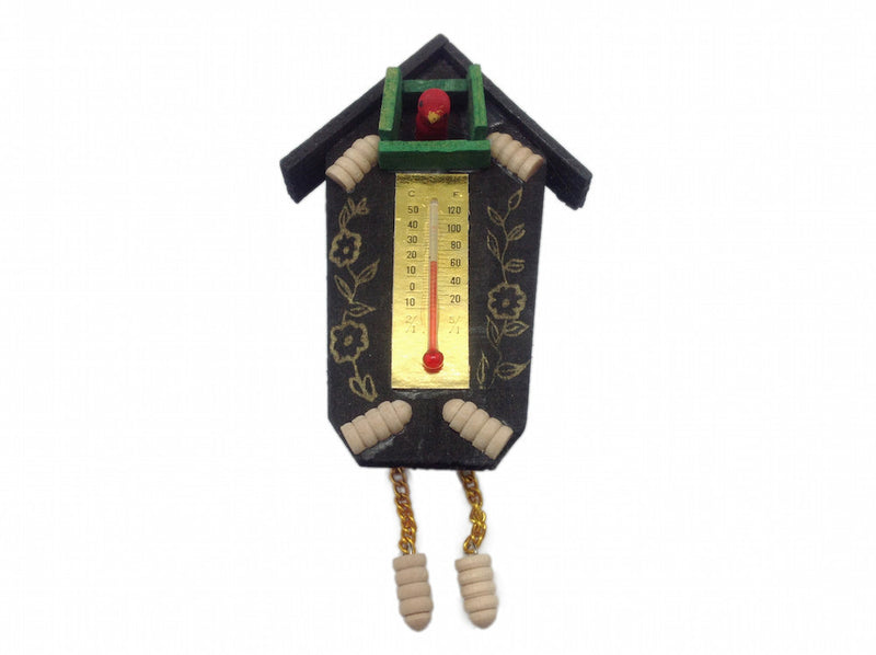 German Cuckoo Clock Thermometer Magnet Party Favor - Collectibles, CT-520, German, Germany, Home & Garden, Kitchen Magnets, Magnets-German, Magnets-Refrigerator, PS-Party Favors, Thermometer